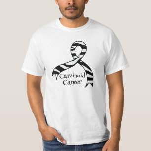 Carcinoid Cancer Zebra Awareness Ribbon T-shirt