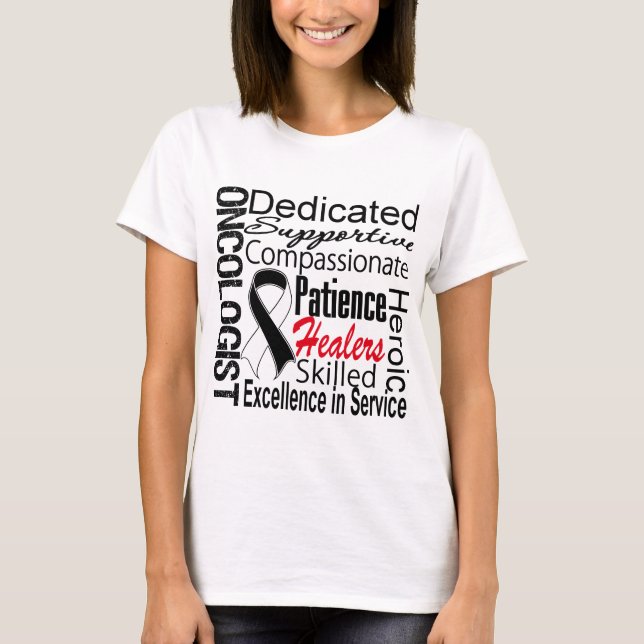 Carcinoid Oncologist Collage T-Shirt (Front)