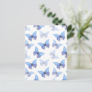 Card (10,8 x 14,2 cm) - Butterfly Pattern