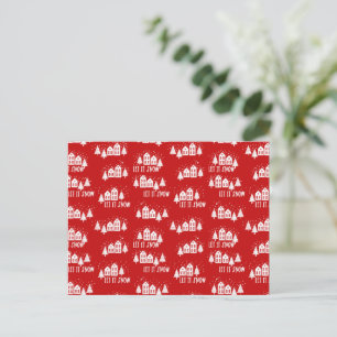 Card (10,8 x 14,2 cm) - Christmas Pattern