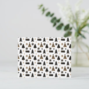 Card (10,8 x 14,2 cm) - Christmas Pattern