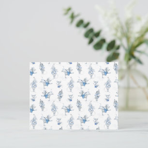 Card (10,8 x 14,2 cm) - Snow Mice Pattern