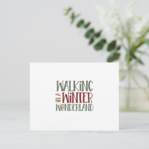 Card (10.8cm x 14.2cm) - Walking In A Winter Wonde