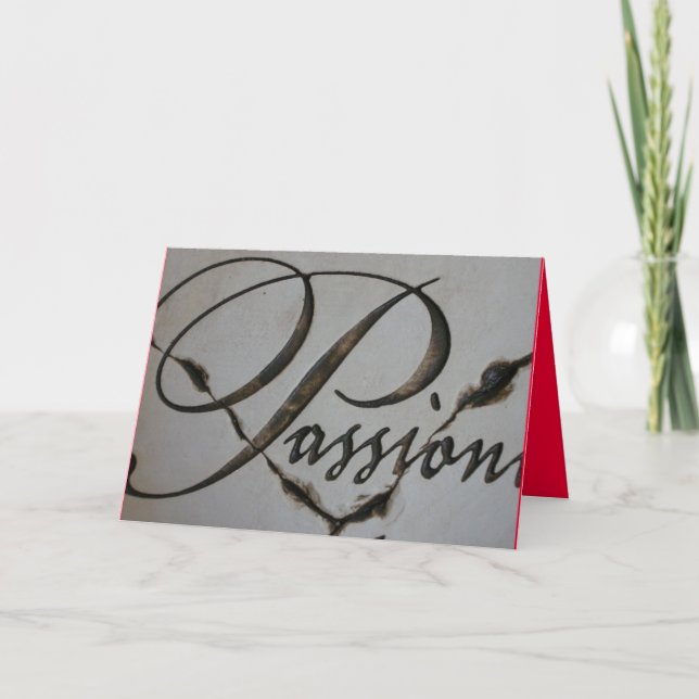 CARD -a Romantic and Passionate expression of LOVE (Front)