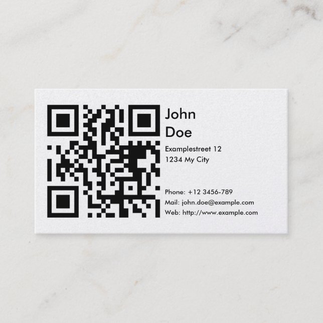 Card (address, phone, email, web) (Front)