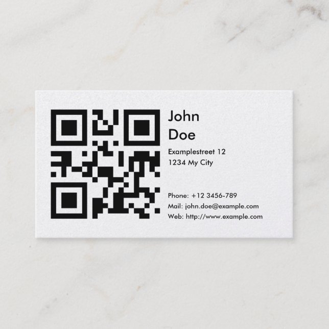 Card (address, phone, email, web) (Front)