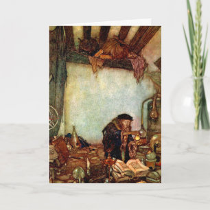 Card: Alchemist and His Gold by Edmund Dulac Card
