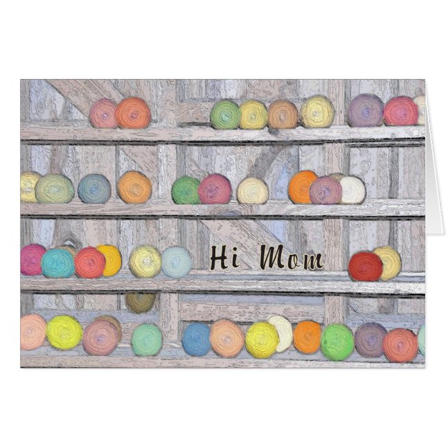 Card, Announcement, New Baby Girl to Mum (Front Horizontal)