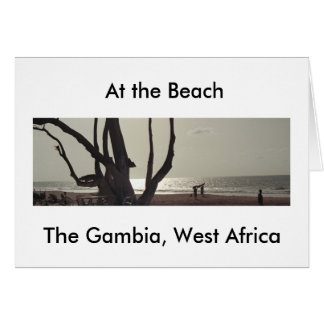 Card, "At the Beach, The Gambia, West Africa"