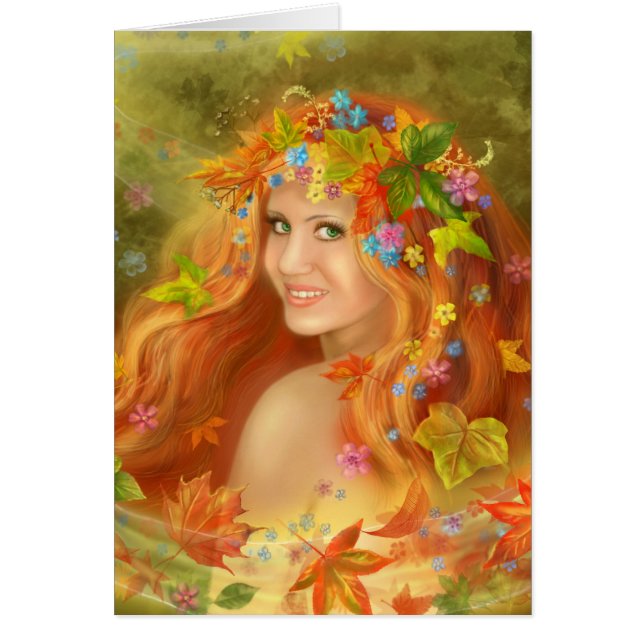 Card "Autumn" (Front)
