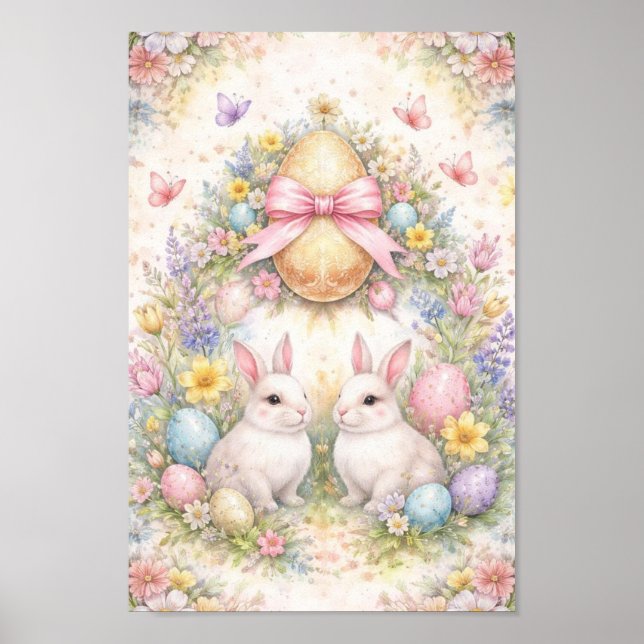 Card Back (Figurative Easter Tarot Deck) Poster (Front)