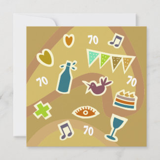 card birthday 70 years