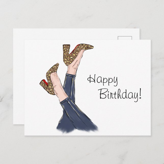 Card  - Birthday Card - Happy Birthday (Front/Back)