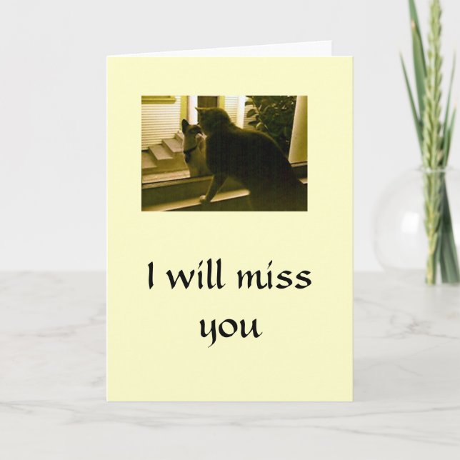 Card - Blank - I Will Miss You (Front)