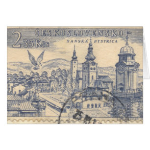 Card: Cancelled Czechoslovakian Postage
