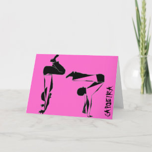 Card capoeira martial arts parabens birthday