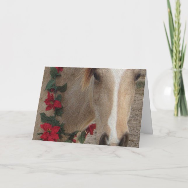 Card - Christmas Holiday Horse (Front)