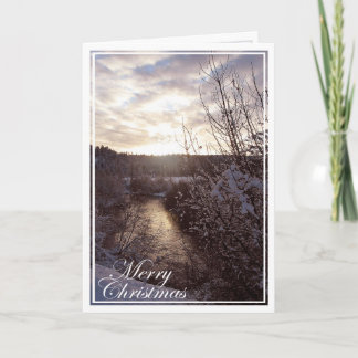 Card, Christmas, New Year - Little Spokane River Holiday Card