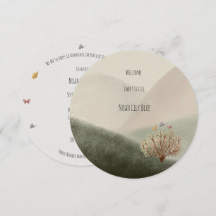 Card (Circle) - Birth Announcement