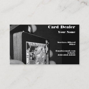 Card dealer business card