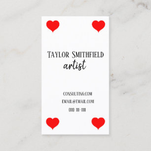 card deck business card