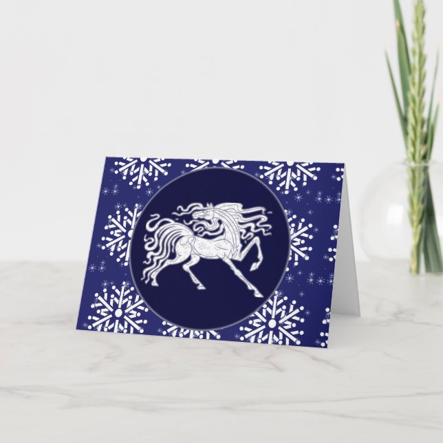 Card - Decorative Holiday Horse (Front)