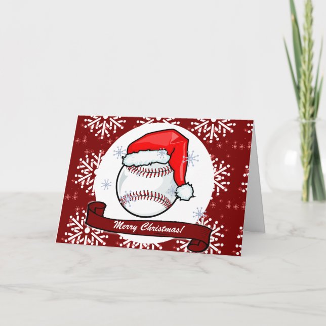 Card - Decorative Santa Baseball (Front)
