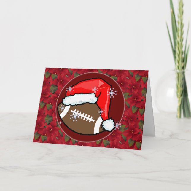 Card - Decorative Santa Football (Front)