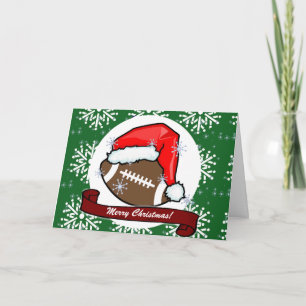 Card - Decorative Santa Football
