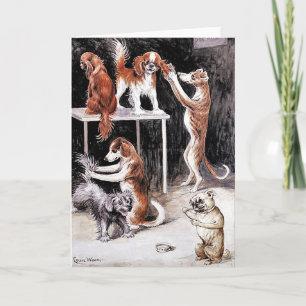Card: Dogs Grooming Dogs Card