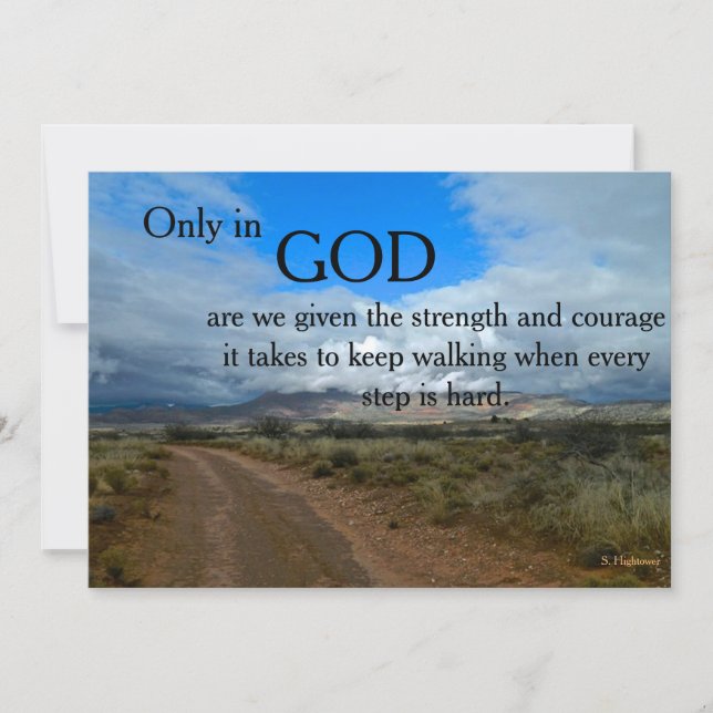 Card - Encouragement - Trials (Front)