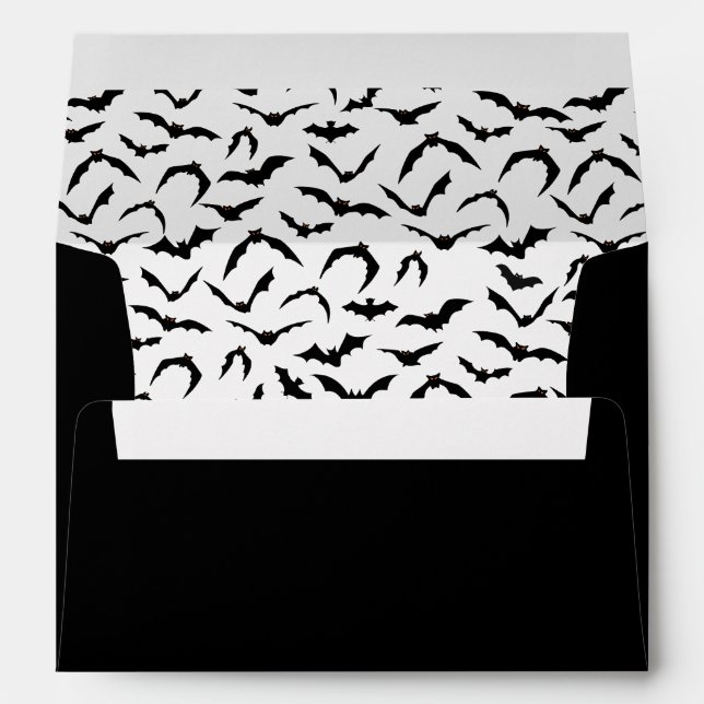 Card Envelope Halloween Bats (Back (Bottom))