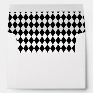 Card Envelope Harlequin Diamond Pattern