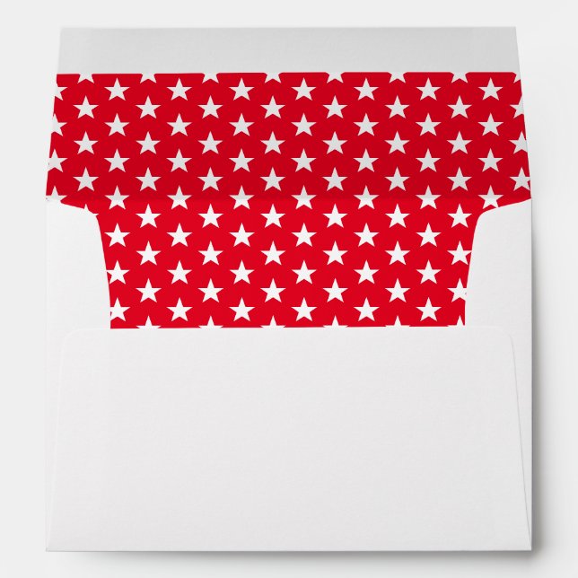 Card Envelope Patriotic Stars (Back (Bottom))