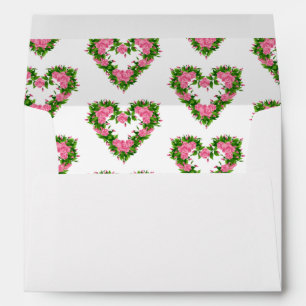 Card Envelope-Rose Hearts Envelope