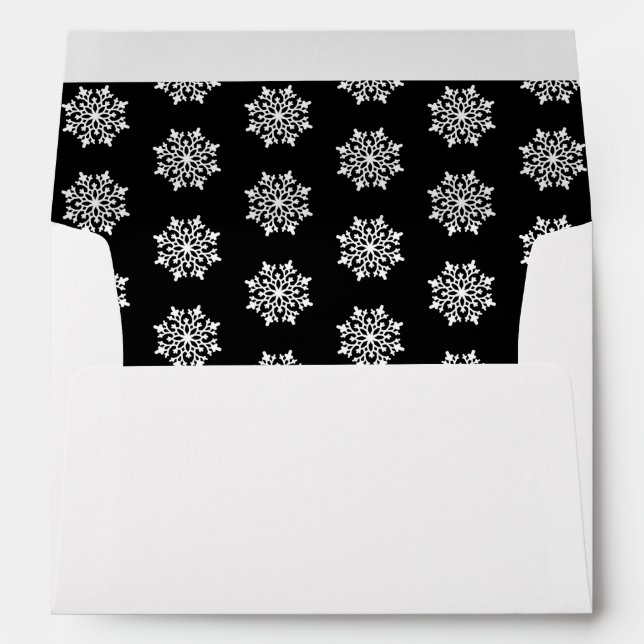 Card Envelope Snowflakes (Back (Bottom))