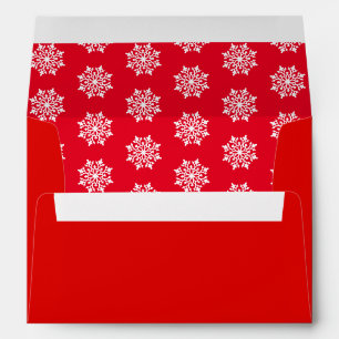 Card Envelope Snowflakes