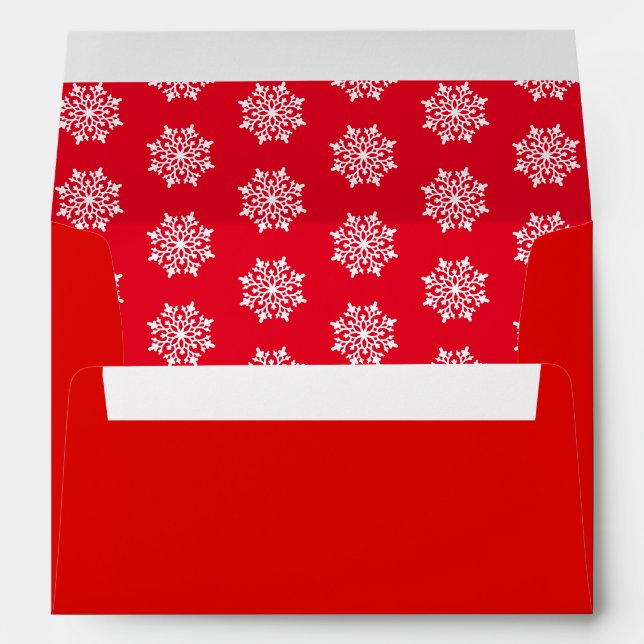 Card Envelope Snowflakes (Back (Bottom))