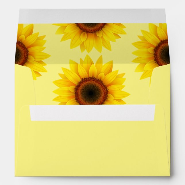 Card Envelope-Sunflowers Envelope (Back (Bottom))