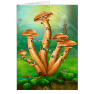 Card Fantasy Mushrooms honey agarics the house