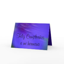 Card - Feliz Cumpleaños a mi hermana