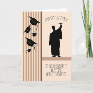 Card for a Degree in Business Administration