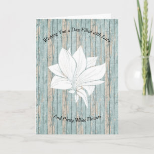 Card for Senior in Nursing Home Beach Wood