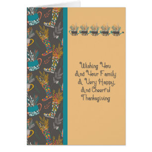 Card for Thanksgiving Fall Look