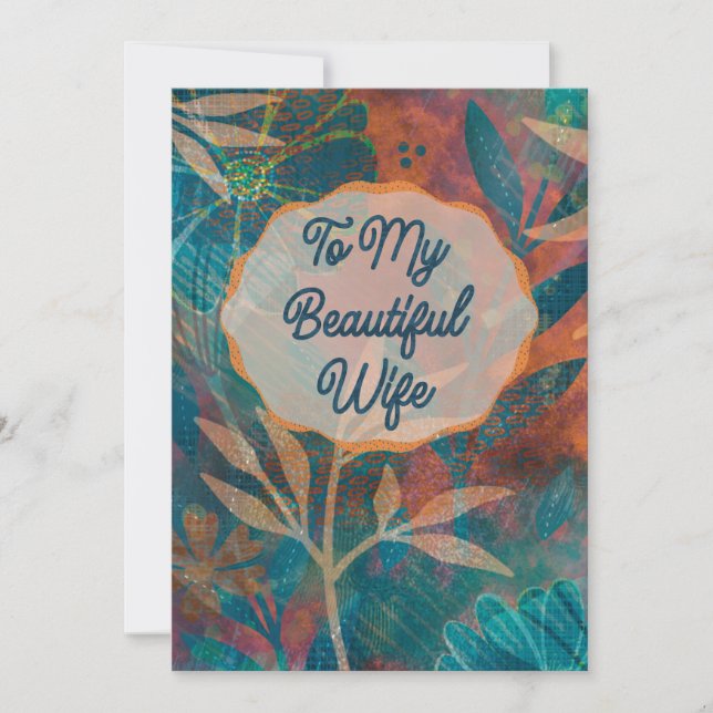 Card for Wife, any occasion  (Front)
