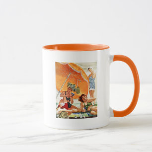 Card Game at the Beach by Alex Ross Mug