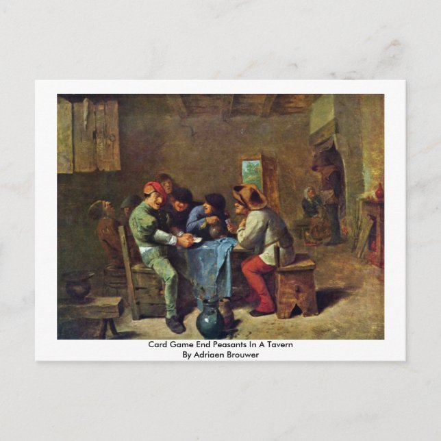 Card Game End Peasants In A Tavern (Front)