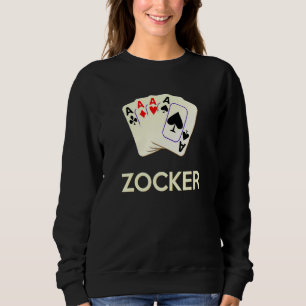 Card Game Measuring Card 4 Aces Gamer Poker Carniv Sweatshirt
