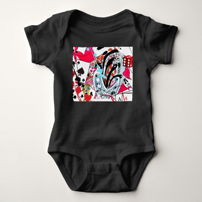Card Games Baby Bodysuit (Front)