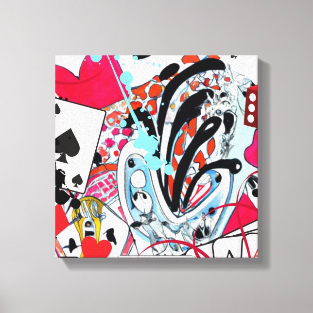 Card Games Collection Canvas Print (Front)